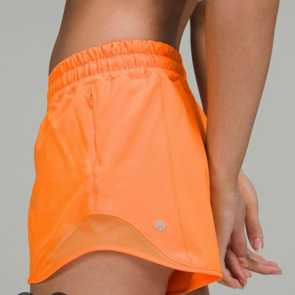 lululemon athletica Bright Orange Women's Hotty Hot Shorts